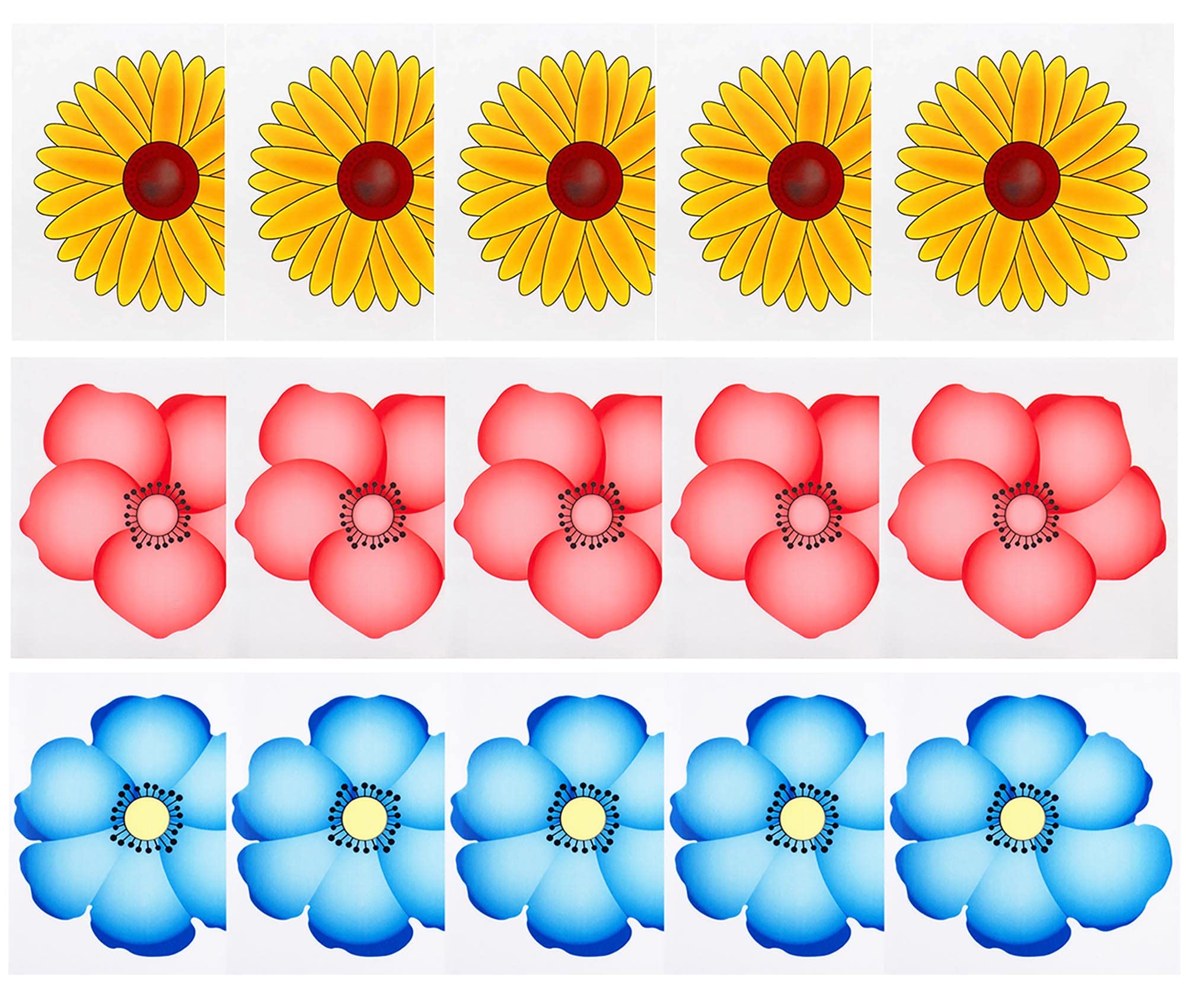 30Pcs Fly Killer Stickers Sunflower, Fruit Fly Trap Catcher Indoor, Fly Paper Traps Indoor For Home Use No Odors No Harm