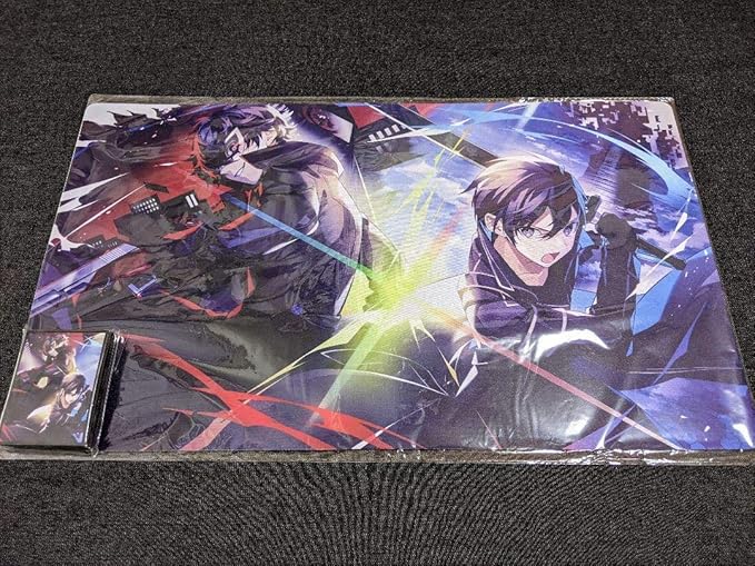 Amazon プレイマット スリーブ ペルソナsao ジョーカー キリト エアコミケ2 Mnn トレカ 通販