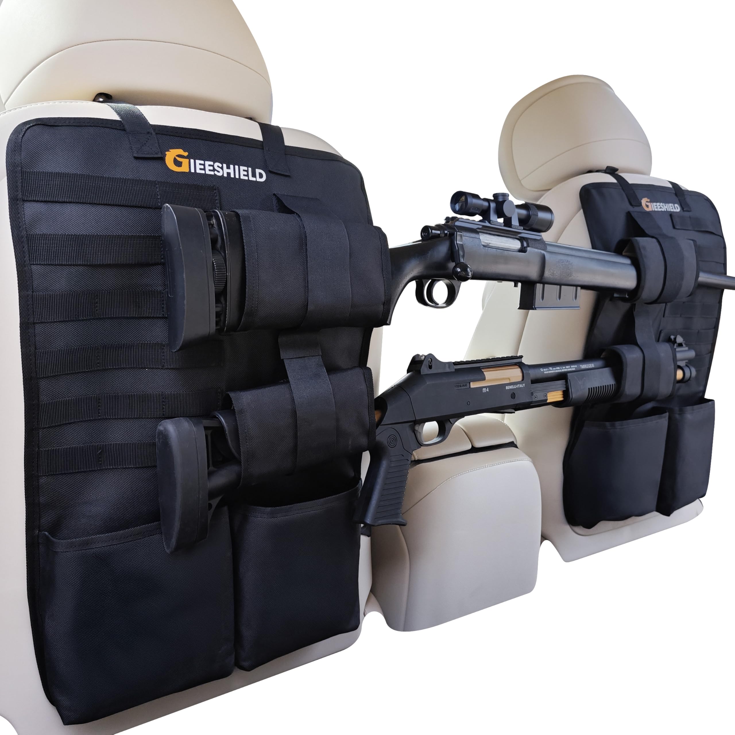 Universal Car Gun Rack Truck Rack?Set of 2?, Seat Back Gun Rack with Adjustable Straps, 600D ...