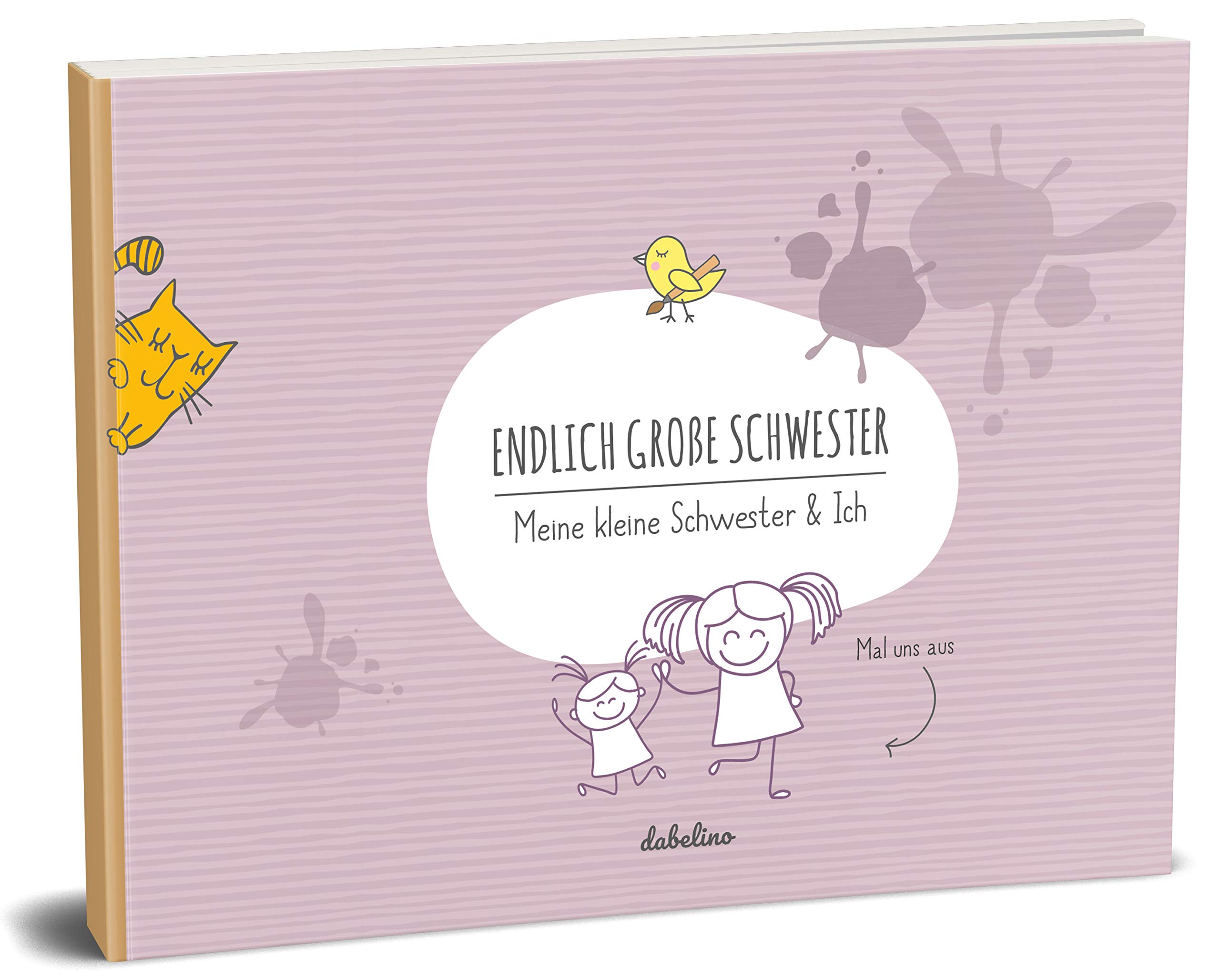 Baby Gift for Big Sister "Das kleine Schwester + Große Schwester-Buch" (Recycled Paper); Photo Album For Siblings [German Language Item]