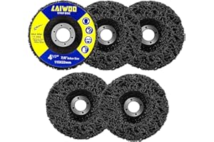 LAIWOO Strip Discs Stripping Wheel for Angle Grinder Rust Remover Wheel, Paint Stripping Disc, Clean and Remove Paint, Paint and Rust Stripper (4-1/2'' x 7/8'' 5 Pack)