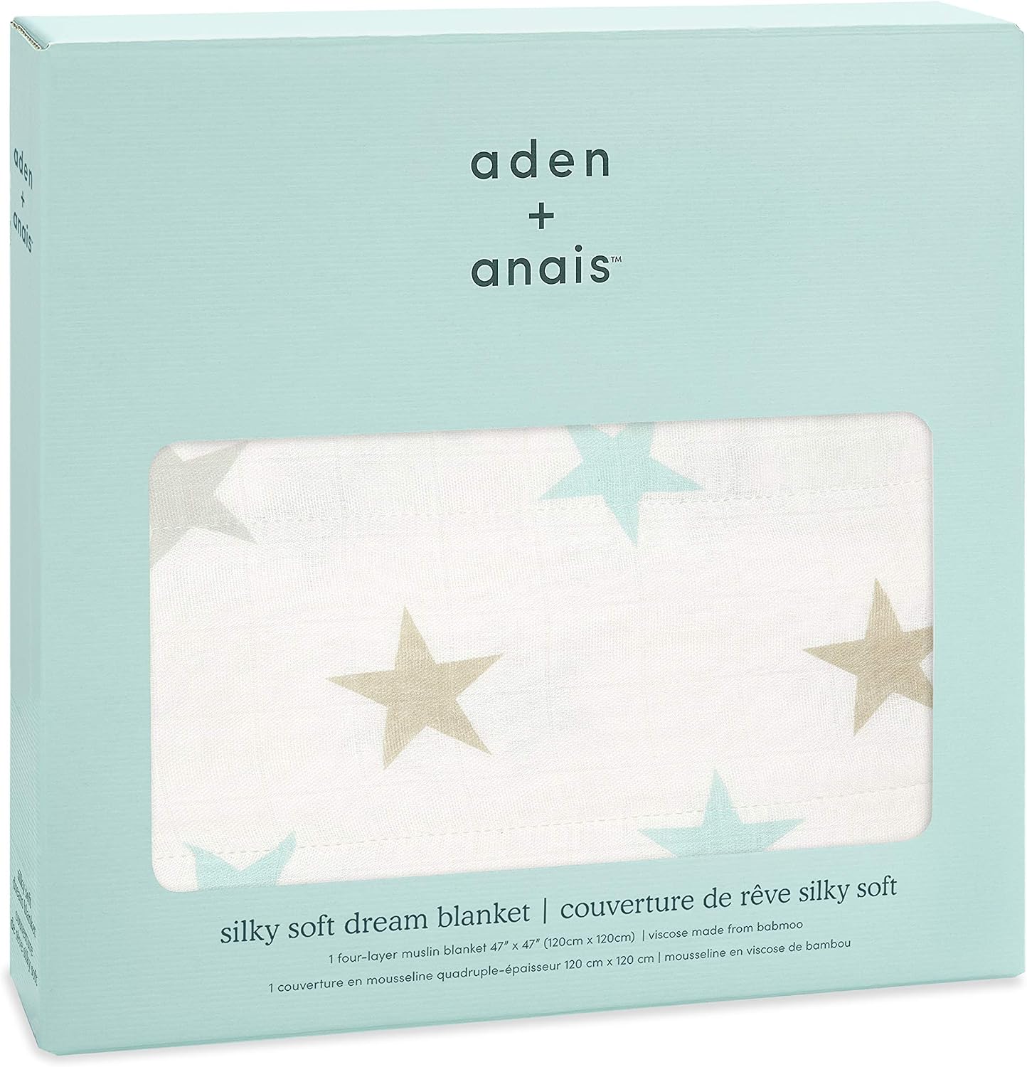 aden + anais silky soft Dream Blanket, Ideal Newborn Nursery & Cot Blankets for Baby Girls & Boys - Image 3