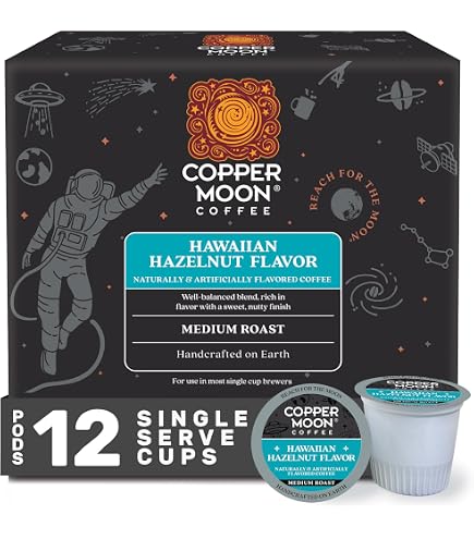 Amazon.com: Copper Moon K-Cup Coffee Pods, Medium Roast, White