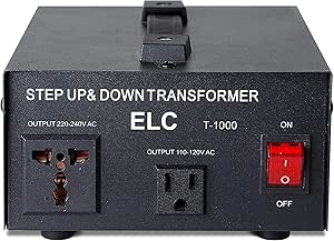 LVYUAN 5000 Watt Voltage Converter Transformer Heavy Duty Step Up/Down AC 110V/120V/220V/240V Power Converter With 3 US Outlets, 3 Universal Outlets, Resettable Circuit Breaker Protection