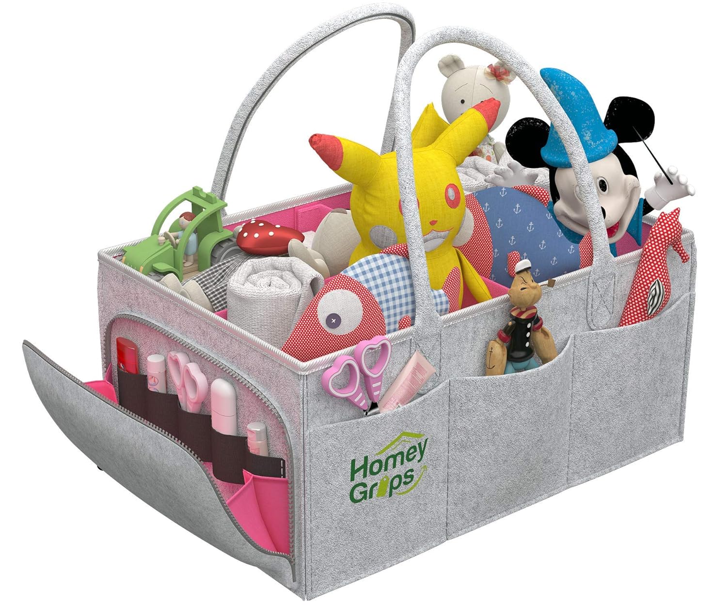 Travel Car Essential Stacker Basket Storage Nursery Felt Washable