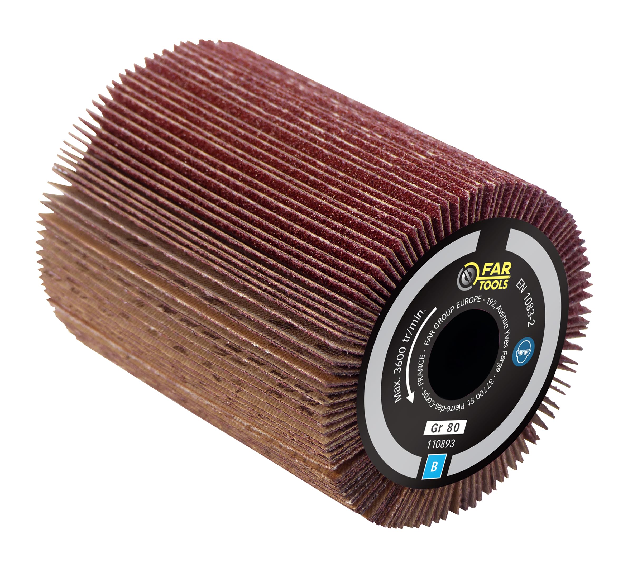 Fartools Abrasive Flap Brush Ø80 mm - L 100 mm for Sanding