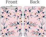 Hnogri A4 Plastic Clipboard Pink Flower Low Profile Clip view 2