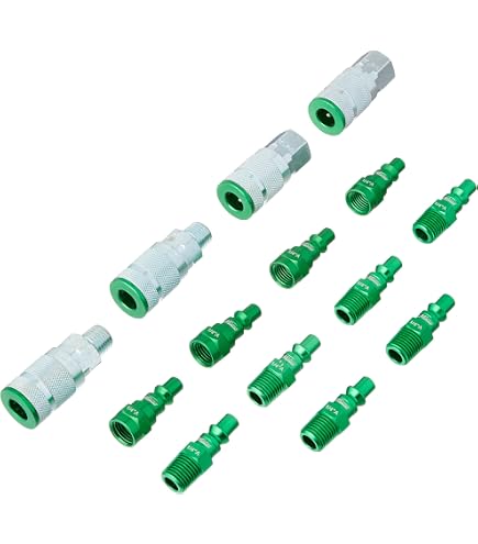 thumbnail image 2 of Milton Color Fit S-307AKIT 7-Piece A-Style Air Coupler & Plug Set - 1/4 2 of 3