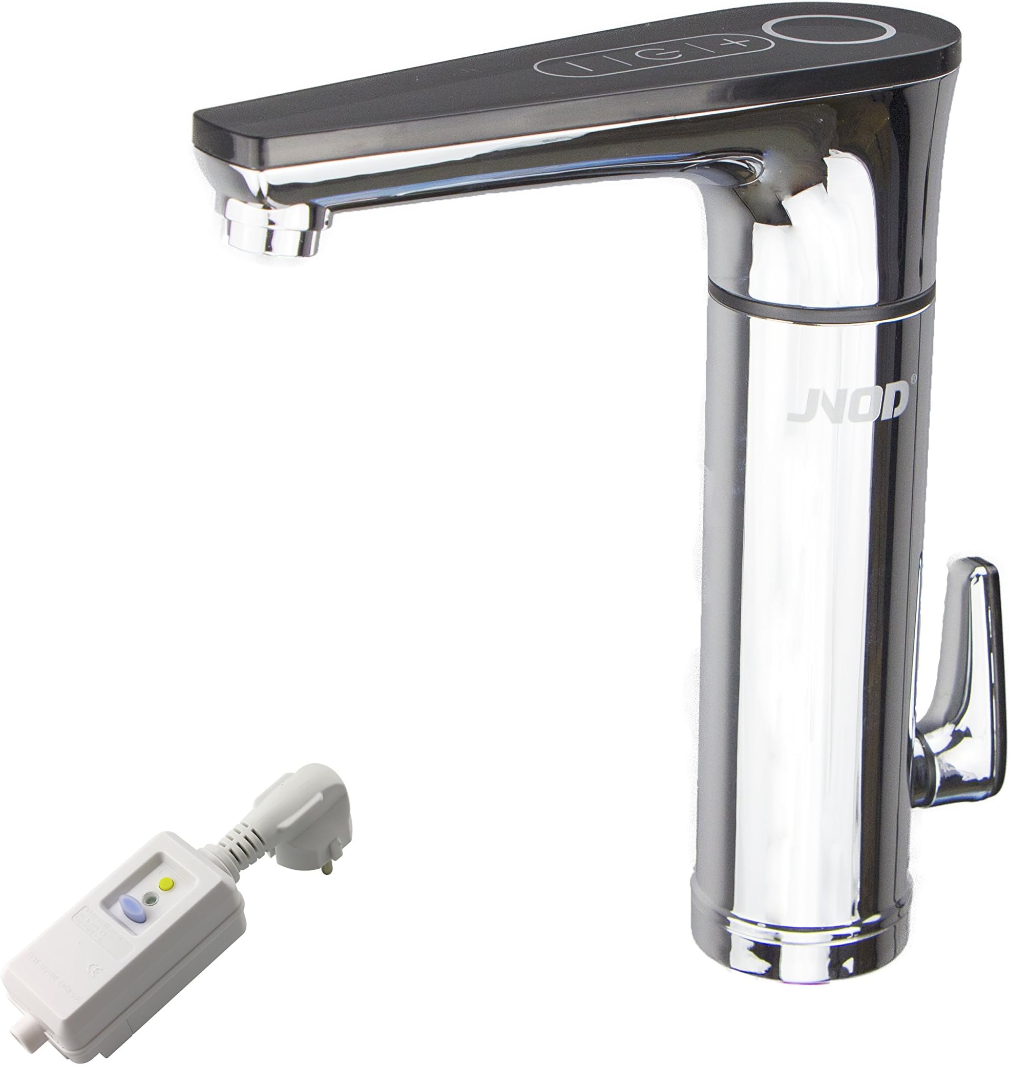 Electric Water Tap - JNOD TA30H Pro [Intelligent & Constant Temperature] Tankless Electric Heater Kitchen Tap,180°Rotate Cold and Hot Water Tap with LED Digital Display with UK 3-PIN Leakage Protection Plug for Kitchen,Bathroom,Washroom