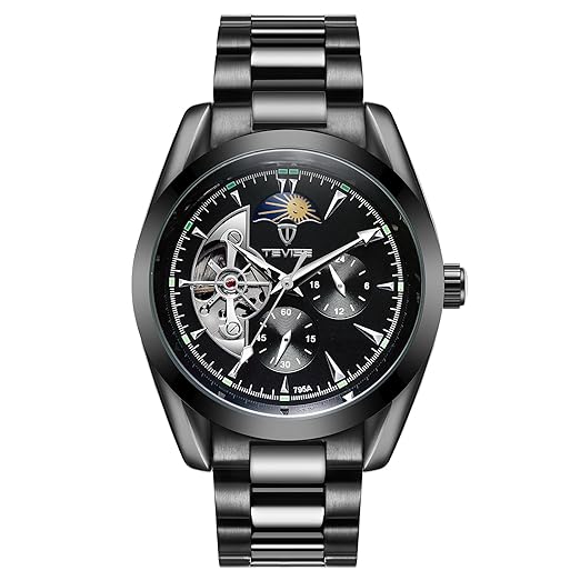 TEVISE Multifunktionale Business Casual-Armband Herren Armbanduhr, wasserdicht, mechanische Armbanduhr