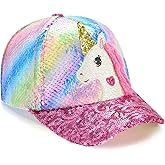 Kids Baseball Hat Unicorn Girls Baseball Cap Toddler Trucker Hat Girls Hats for Kids Ages 4-8
