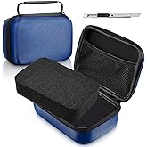 Relaxweex EVA Hard Case with Customizable Foam 7.1 x 4.7 x 3.1 Inch Protective EVA Carrying Case Shockproof Outdoor for Camera, Digital Products, Electronic Instruments with Knife, Blue