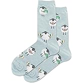 Hot Sox Women's Fuzzy Irish Sheep Socks 1 Pair, Mint Melange, Women's 9-11 Shoe