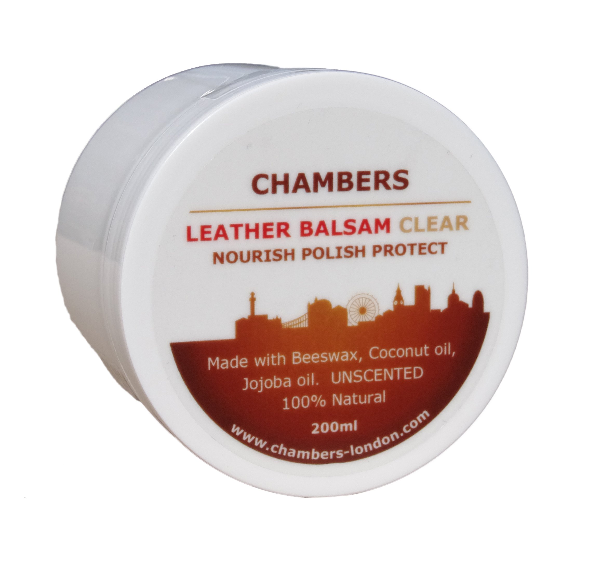 Chambers Natural Leather Balsam Conditioner and Restorer 200ml Suitable for Aniline Leather, Perfect for Aniline Leather Sofas