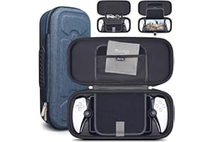 sisma Carry Case Compatible with PS5 Playstation Portal Remote Player, Travel Safekeeping Protective Case Hard Shell Portable Storage Bag & Screen Cleaning Cloth