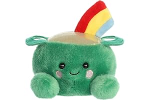 Aurora® Adorable Palm Pals™ Ciara Pot of Gold™ Stuffed Animal - Fun Collectible Plush for Kids and Adult Collectors - Perfect for Decorating Rooms and Birthday Gifts - Green 4.5 Inches