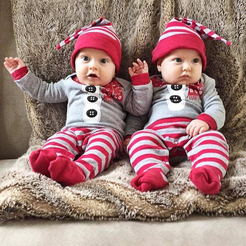 Chapeau 2pcs Vetements De Tenue Walabe Vetement Deguisement Noel Bebe Garcon Ensemble 3 12 Mois Pyjama De Noel Bebe Garcon Barboteuses Combinaison Bebe Vetements Dwteam In