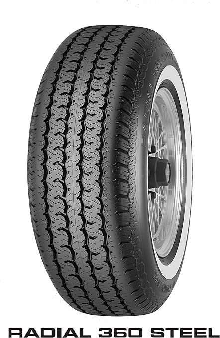 Amazon 交換取付作業込 P215 65r16 96s Yokohama ヨコハマ Radial 360 Steel Y360 クラシックカー ホワイトリボン タイヤ コンセプトショップ 取付作業 1台分 セット タイヤ 車 バイク