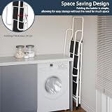 Home Vida 4 Step Ladder with Safety Handrail Anti Slip Folding Steel view 4