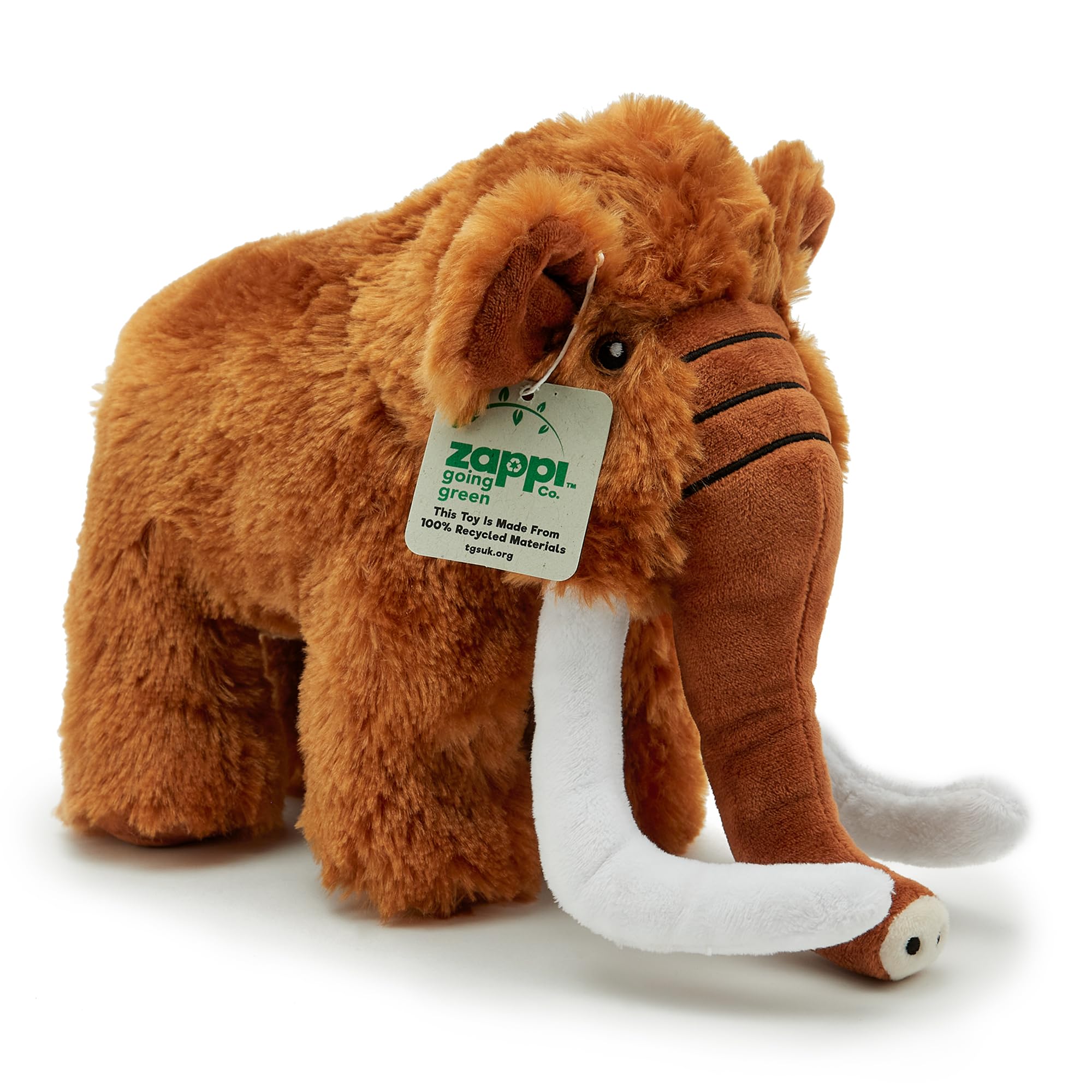 Zappi Co Ultra Soft Mammoth Plush Toy (23 cm Length) - 100% Recycled, Eco-Friendly, Newborn Gift, Realistic Lifelike โ image 1