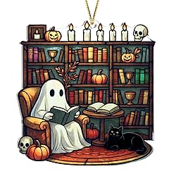 Halloween Faux Stained Glass Ghost Ornaments