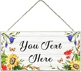 EDS G Personalised Garden Signs Custom Wooden Plaque 186x92mm