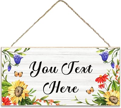 EDS G Personalised Garden Signs Custom Wooden Plaque 186x92mm