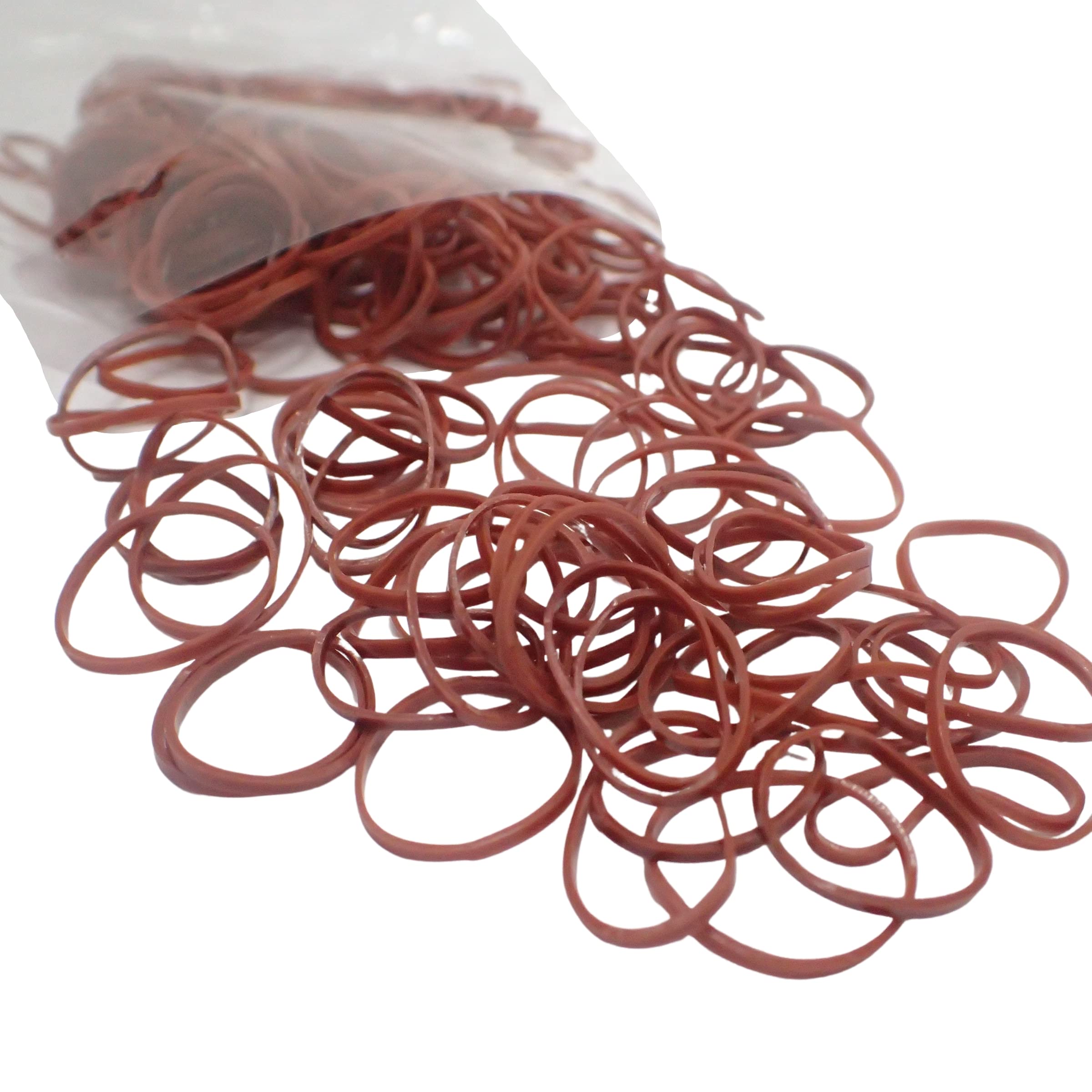 Topkids Accessories 500pcs Mini Hair Bands Elastic Rubber Hair Bands Tiny Elastic Band Rubber Braiding Braids Braid Plaits For Kids, Girls, Women, Baby, Toddler (Brown)