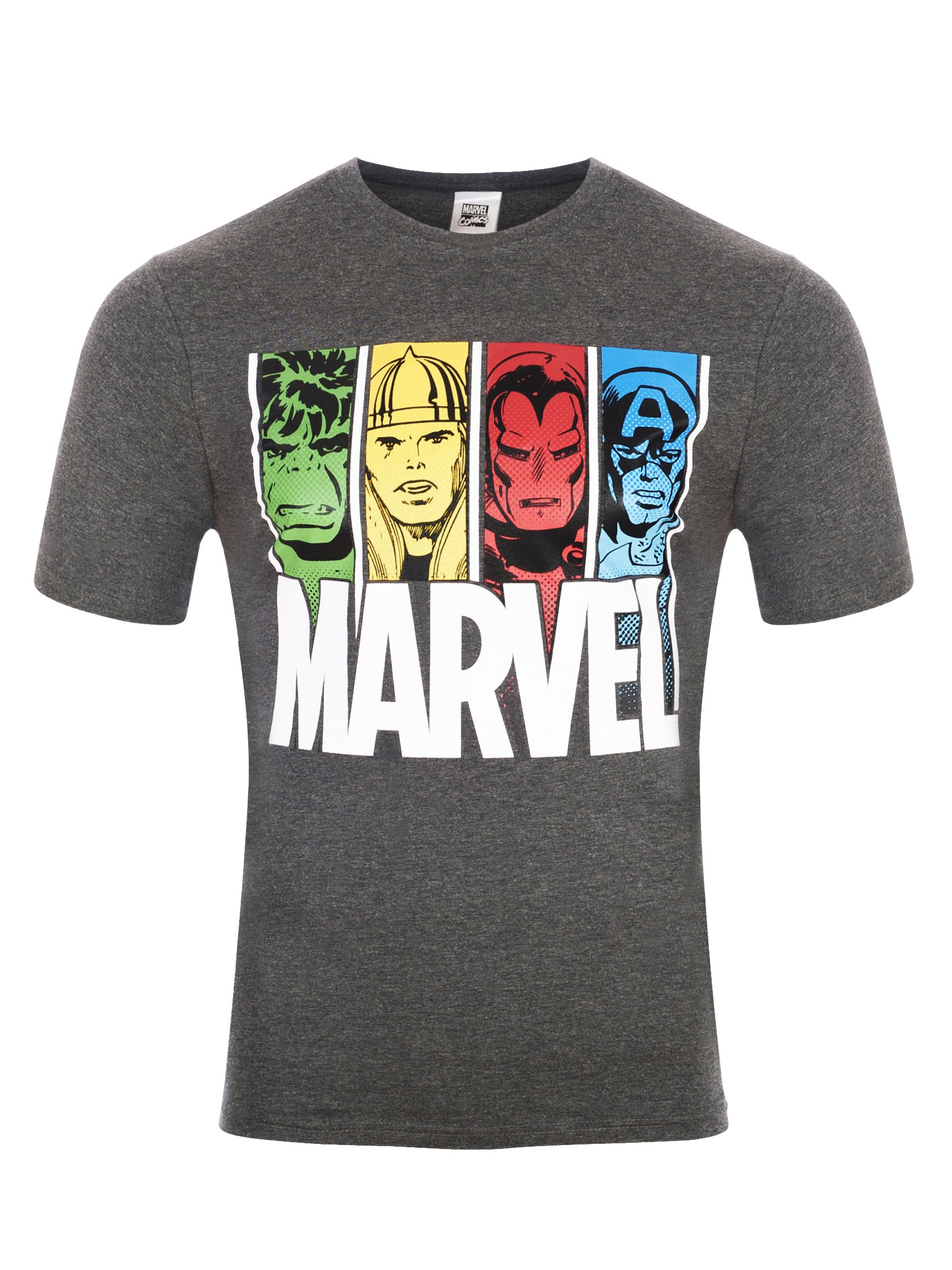 Marvel Comics Maglietta Uomo Ufficiale, Fumetti Stampati Tutto Tema, Colore Nero, Merchandising Originale