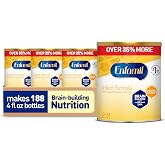 Enfamil Infant Formula, Milk-Based Baby Formula, 29.4 Oz, 4 CT | Iron-fortified Infant Formula, Omega-3 DHA &amp; Choline, Brain development, Immune-supporting prebiotics,Powder can