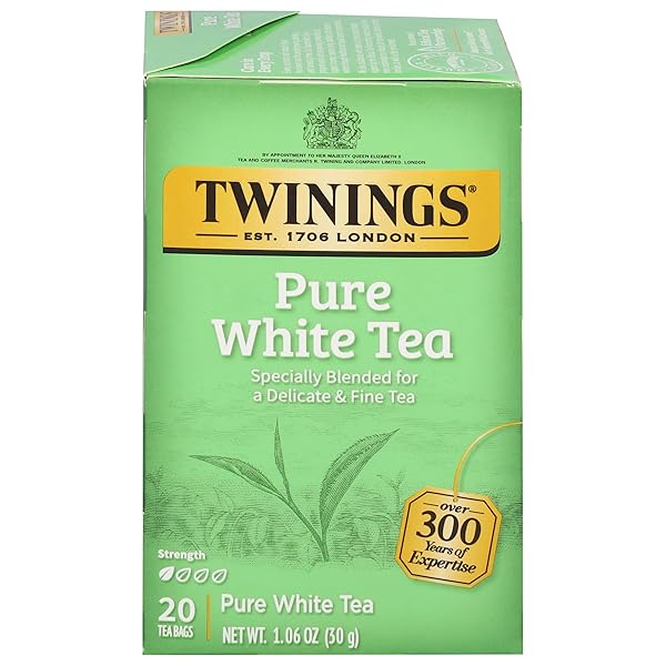 TWININGS PURE WHITE TEA INDIVIDUALLY WRAPPED BAGS, 20...