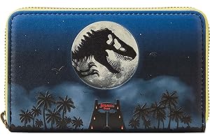 Loungefly Jurassic Park 30th Anniversary Dino Moon Zip Around Wallet Standard
