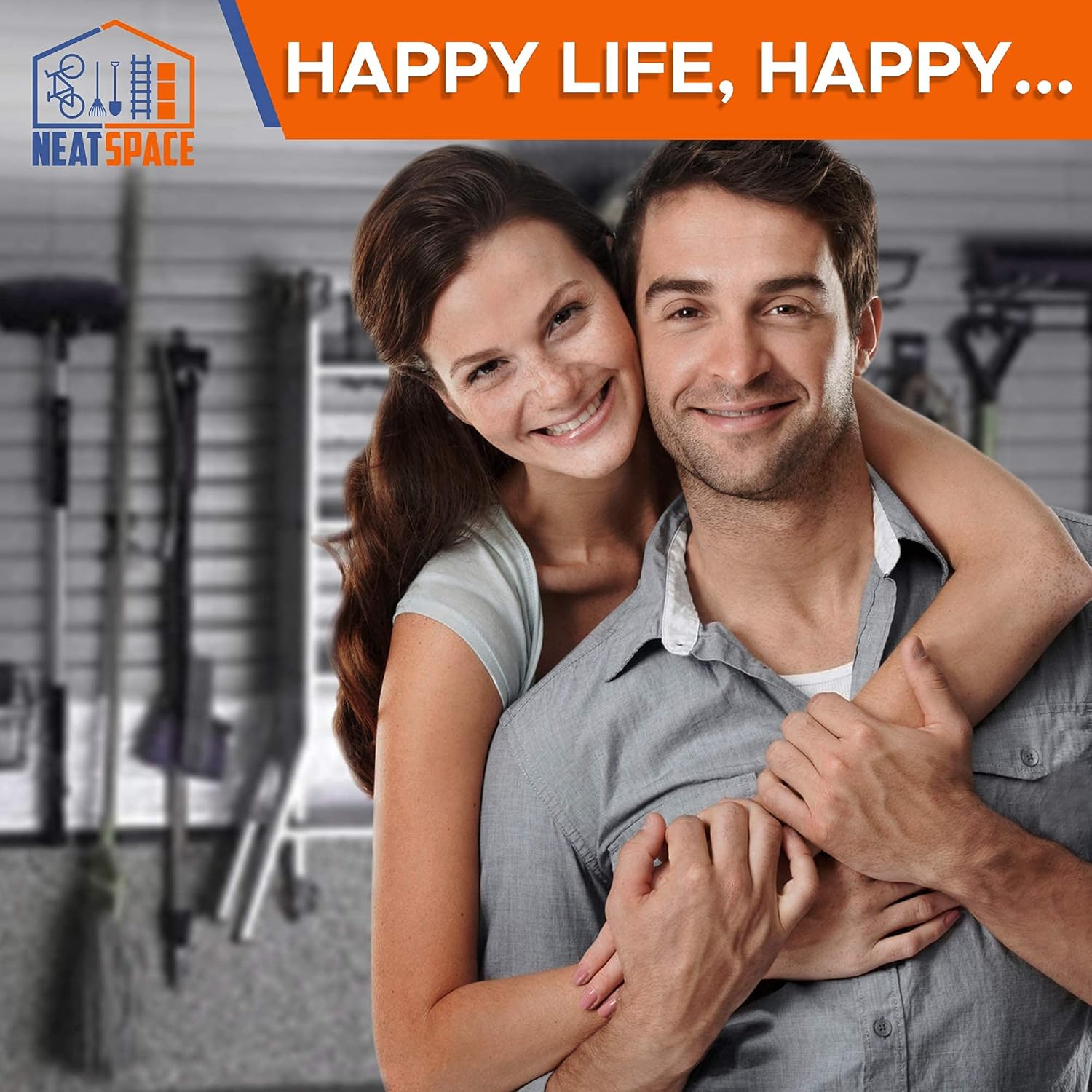 NEATSPACE Garage Hooks Heavy Duty [ 17 Piece Set ] - Our Garage Hooks Wall Mount to Any Surface; Garage Organization and Storage; Garage Storage Hooks; Garage Hangers; Garage Wall Hooks Heavy Duty - - 