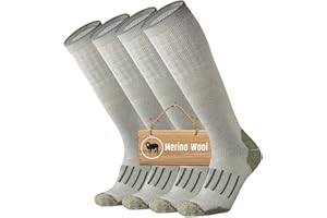 ONKE Mens Thick Full Cushion Over the Calf Socks Heavyweight OTC Knee High Steel Toe Western Work Boot Thermal Hiking Hunting