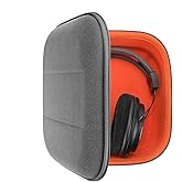 Geekria Shield Headphones Case Compatible with AKG K 240, K 92, Q701, K 712 Pro, K 702, K 701, N90Q, Replacement Hard Shell Travel Carrying Bag with Cable Storage (Microfiber Grey)