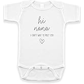 Pineapple Pancake Kids Hi Nana I Can't Wait To Meet You Pregnancy Announcement for Grandma