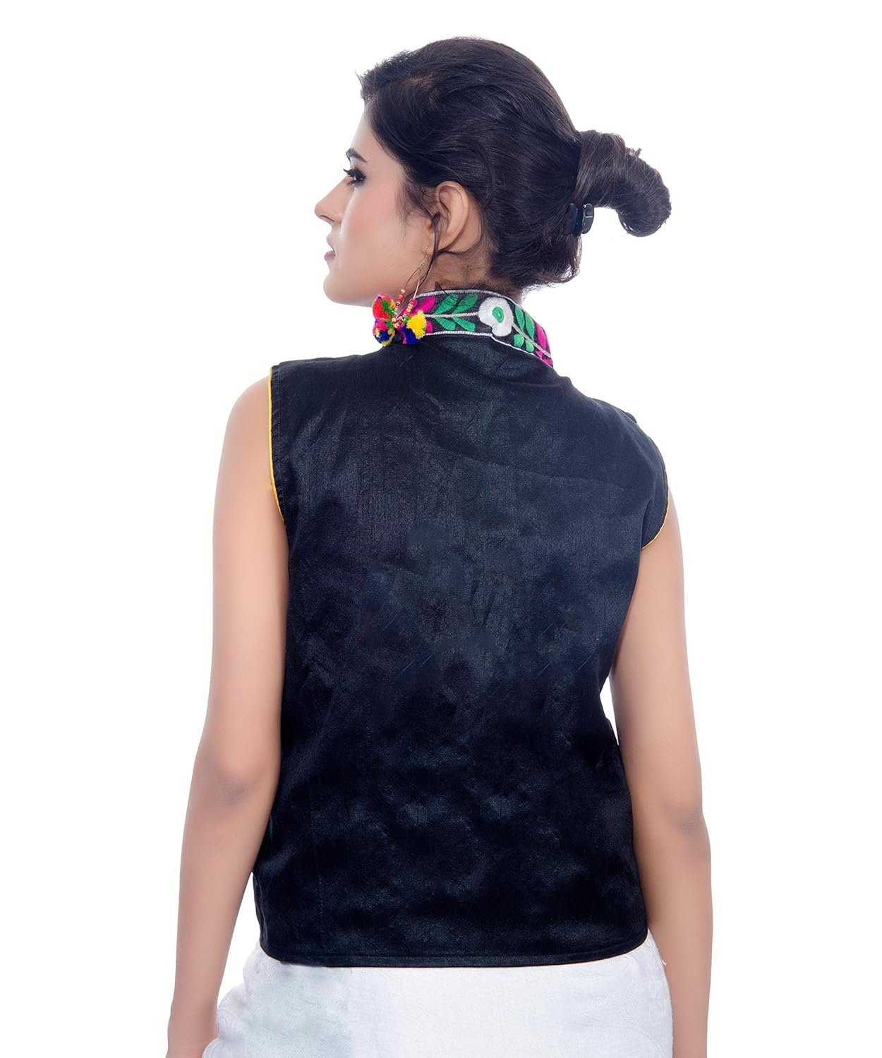 banjara india kutchi waist length jacket [haathi]