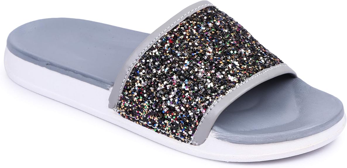 navy blue slides womens