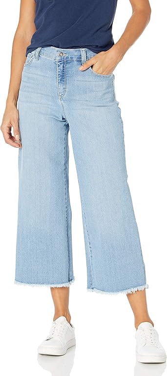 gloria vanderbilt women's amanda wide leg cropped jeans