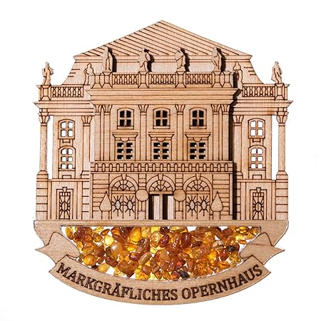 Bayreuth - Imán para Nevera (Fabricado a Mano, ámbar auténtico ...