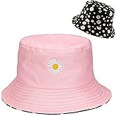 Taidor Cotton Bucket Hat Solid Color Beach Hat Summer Travel Sun Hats Fisherman Cap