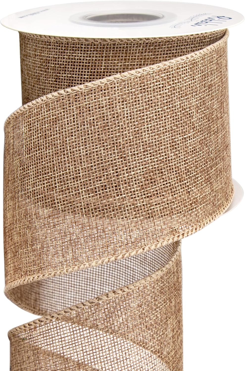 Bows & Ribbons - Ribbli Natural Burlap Wired Ribbon,3 Inch x Continuous 10 Yard, Wired Edge Ribbon for Big Bow,Wreath,Tree Decoration,Outdoor Decoration