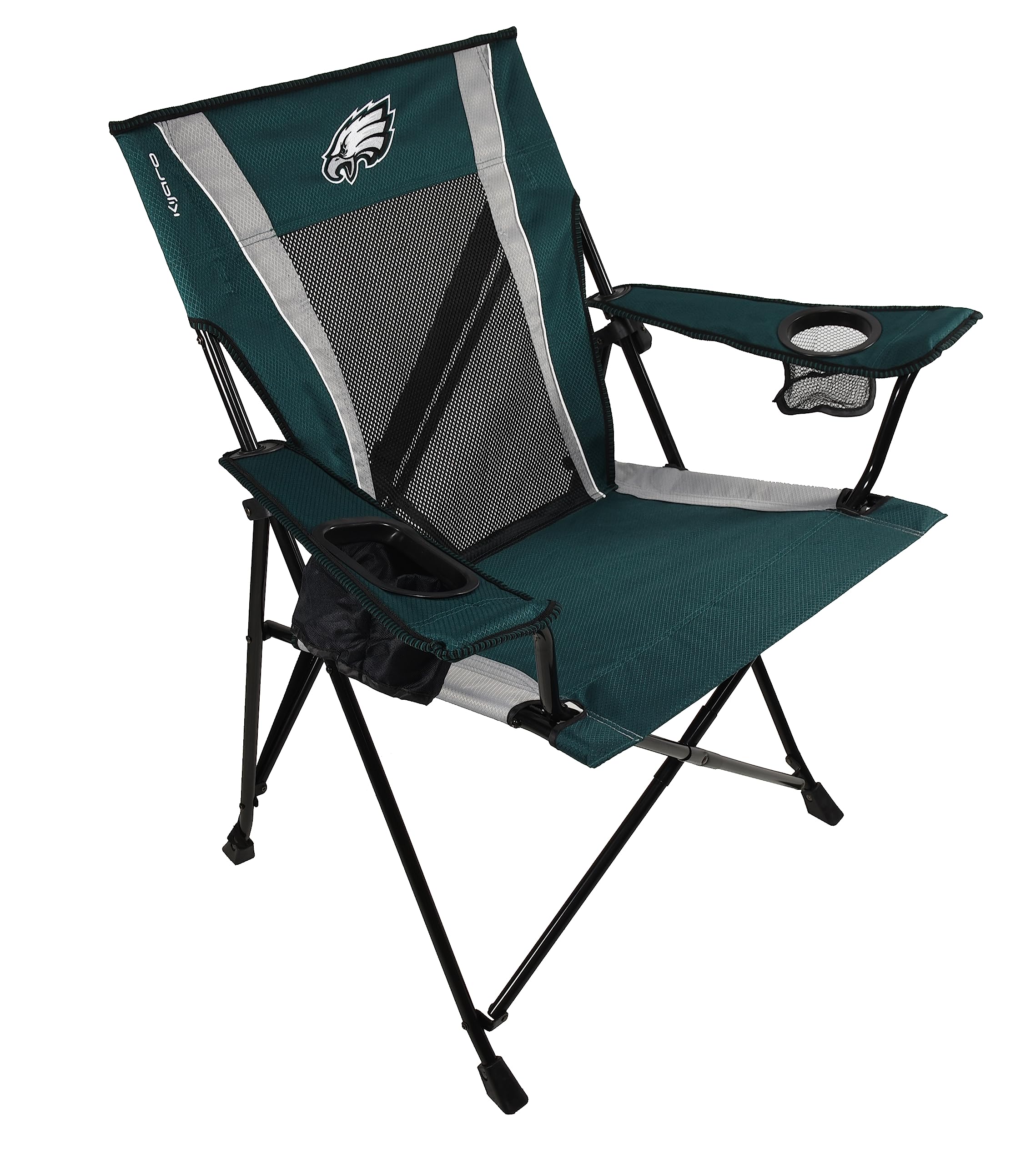 Kijaro Sports Fan Folding Chair, 26" L x 35.5" W x 37" H, Philadelphia Eagles Image