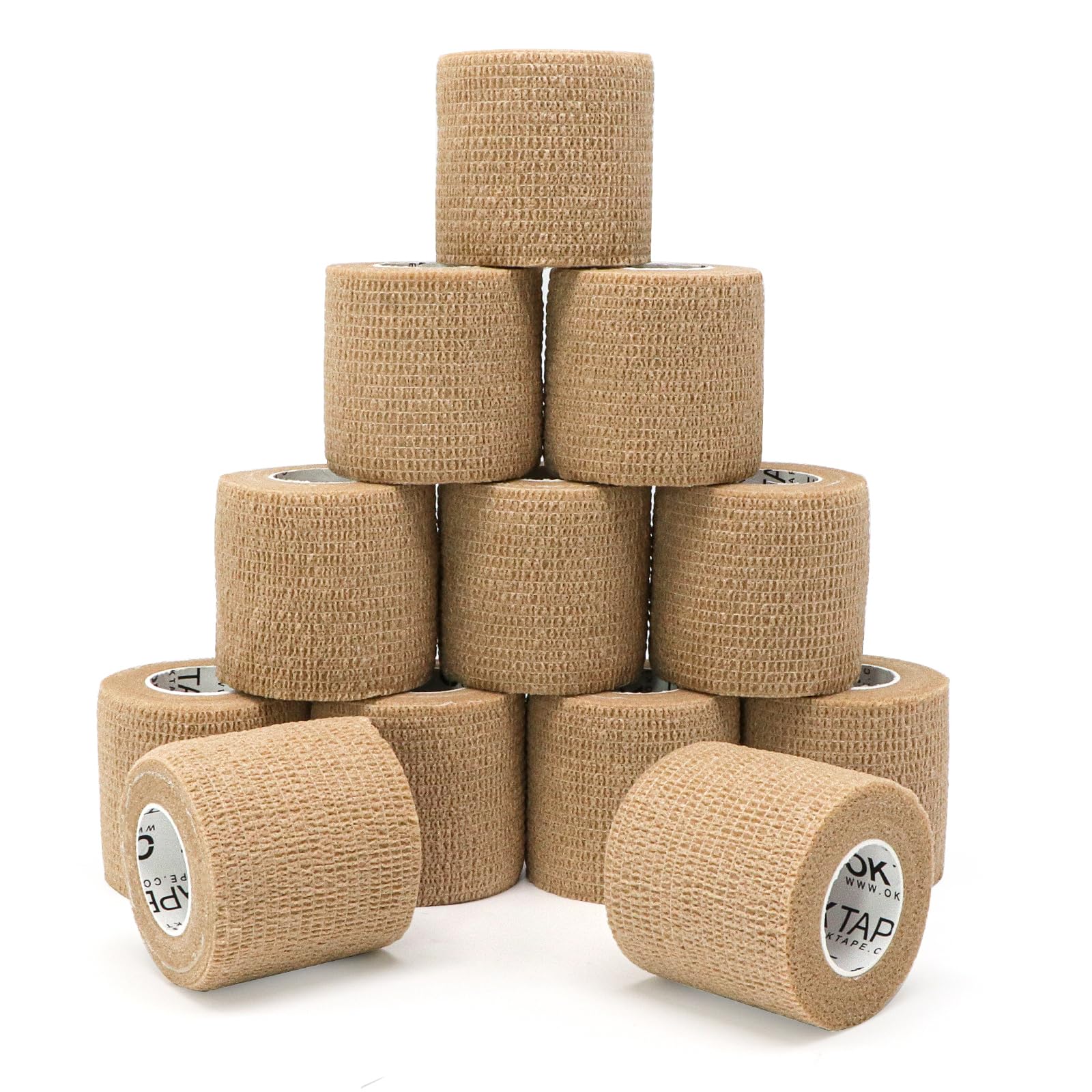 OK TAPE 12 Rolls Self Adhesive Bandage