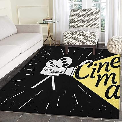 Amazon Com Movie Theater Rugs For Bedroom Movie Projector