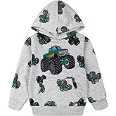 NUBEEHOHO Toddler Boy Hoodie Cartoon Graphic Fall Clothes Kids Cute Sweatshirts With Kangaroo Pocket 2-8T