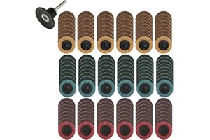 150Pcs 2 Inch Sanding Discs, Nylon Surface Conditioning Discs, Quick Change Sanding Disc with a 1/4 Inch Holder for Die Grind