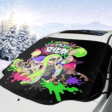 Amazon Co Jp 店長オススメスプラトゥーン 3 フロントガラス雪カバー カーフロントカバー 車サンシェード 防水 雪対策 凍結防止カバーほとんどの車 車用サンシェード 軽自動車 Crv車 普通車に適用 147 118cm 四季適用 車 バイク