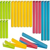 20 Pcs Sturdy Food Bag Clips for Food Storage Bags in 4 Sizes & 4 Colours - Food Clips for Keeping Food Fresh. Bag Clips for