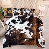 Tailor Shop Cow Print Bedding Set - King Size Cartoon Comforter Set for Kids Teens Boys Girls - 1 Comforter and 2 Pillowcases